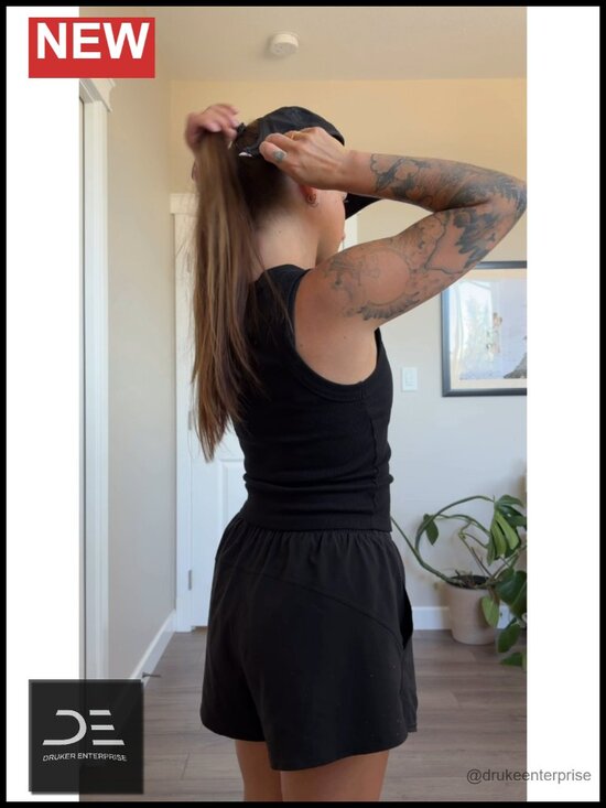 Patented Ponytail Baseball Cap - Feather-Light Active Hat with Open Back main image 3